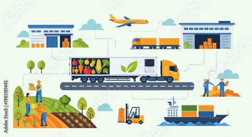 Seamless logistics and supply chain management for efficient product delivery and distribution
