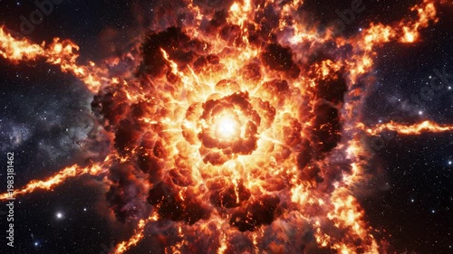 Wallpaper Mural Cosmic explosion in space for tech concepts, digital marketing, and scientific projects Torontodigital.ca