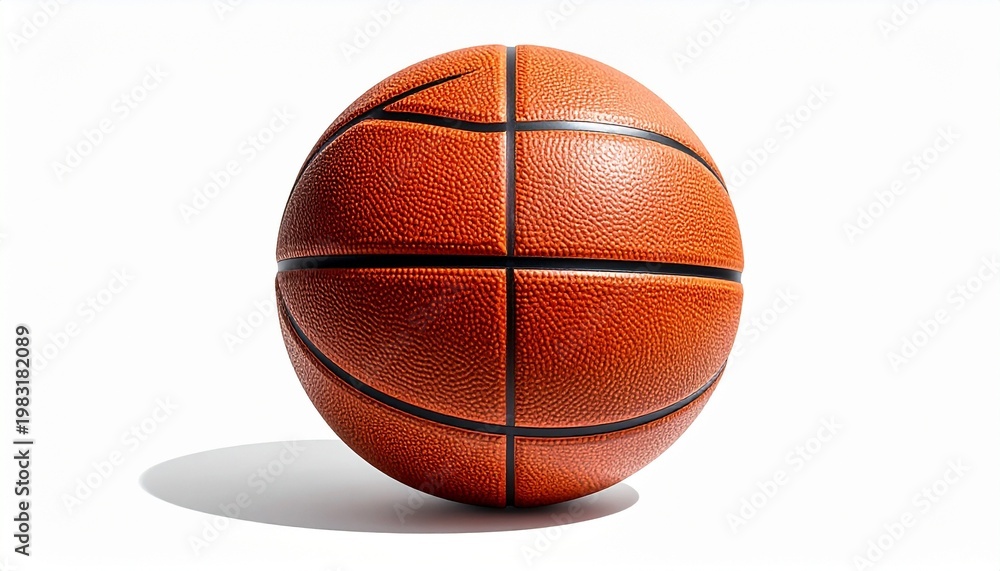 Fototapeta premium basketball isolated on white background