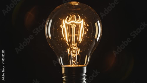 Wallpaper Mural Closeup of glowing light bulb filament for commercial backgrounds, digital design, and advertising Torontodigital.ca