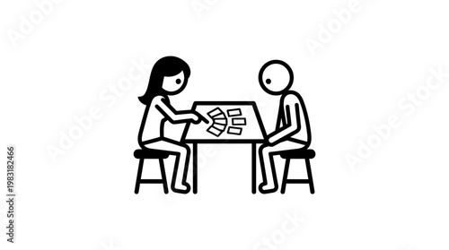 People Playing Cards at a Table