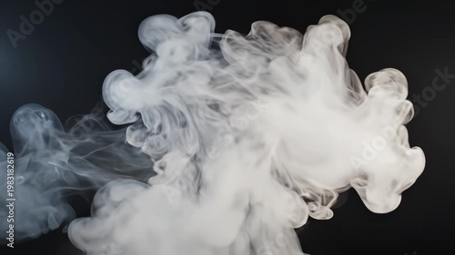 Wallpaper Mural White smoke rising against black background for commercial backgrounds, digital design, and advertising Torontodigital.ca