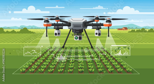 Advanced Drone Technology for Precision Farming and Crop Monitoring