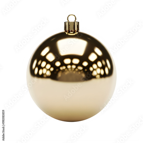 Elegant gold ornament with intricate geometric patterns for festive decoration