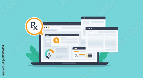 Digital Prescription and Online Pharmacy Interface Concept