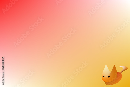 vector illustration of an abstract background with cute cat 