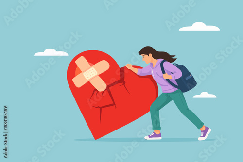 Sad Man With Broken Heart