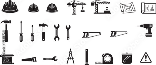 Construction  and service vector illustration 