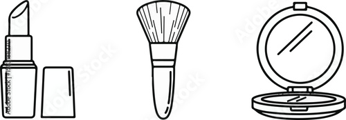 Makeup   elements vector illustration 