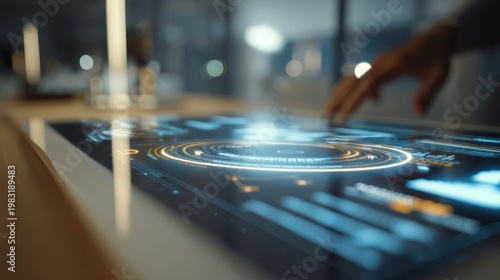 Interactive digital interface and hand