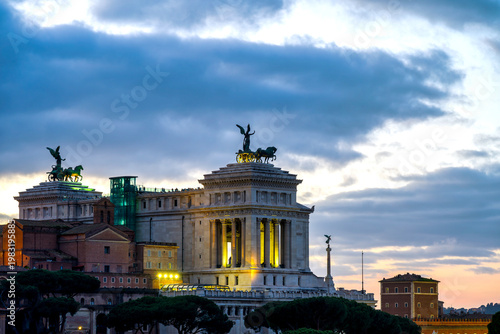 Rome Skyline with Vittoriano and Imperial Forums