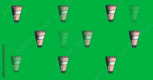 Digital animation of multiple foundation icons against black background