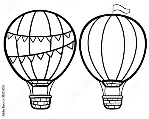 hot air balloon illustration 