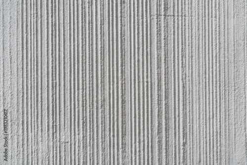Gray grey broom finish plaster façade striped wall texture , bristle brush