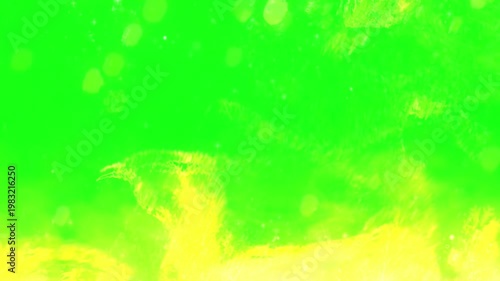 A vibrant green and yellow abstract background in a stunning video visual
