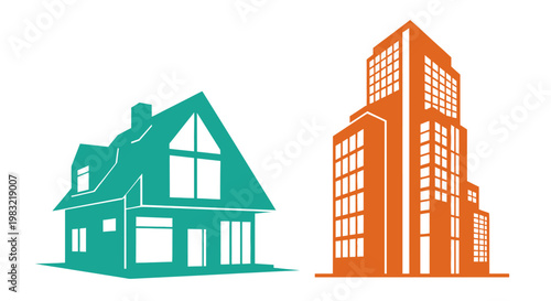 House vs Skyscraper: Residential Home vs Modern Office Building