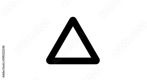 Black Triangle Outline on White Background Free Download Black Triangle Outline on White Background - GFXLoad