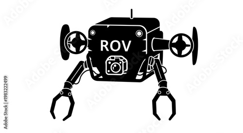 ROV Robot Submersible with Claws and Camera - Underwater Exploration Technology