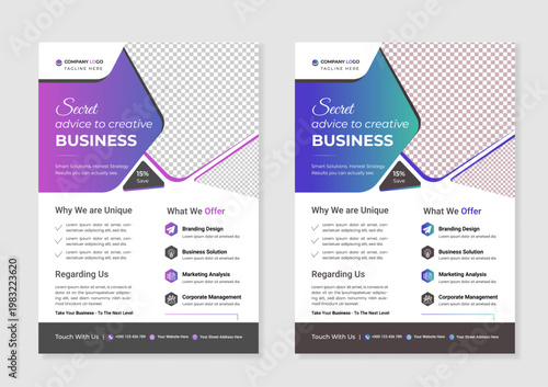 Corporate Marketing Flyer Layout