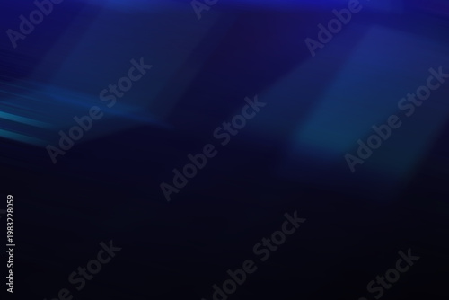 Minimalist deep blue backdrop featuring soft bokeh effects and blurred geometric light shapes.
