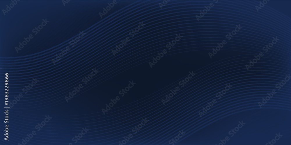 Obraz premium 3D modern wave curve abstract presentation background. Luxury paper cut background. Abstract decoration, gold pattern, halftone gradient, 3d vector illustration. Dark blue background.modern