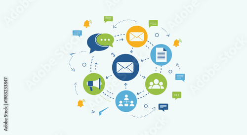 Email communication network online system.