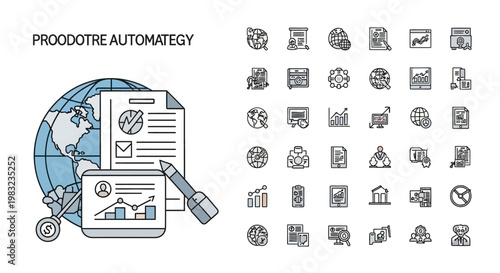 Product automation strategy, business analytics concept
