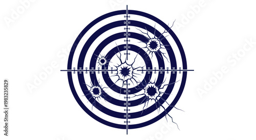 Bullet Holes Target, Aim, Shooting Range, Accuracy, Danger, Competition, Sport
