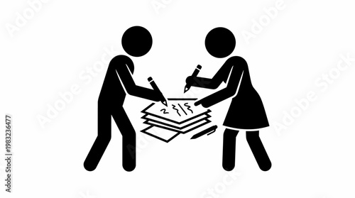 People Signing Documents Business Agreement Concept