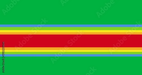 Two hands forming a heart icon over rainbow pattern design against black background