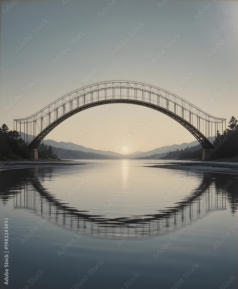 Fototapeta premium Bridge Chin Curve