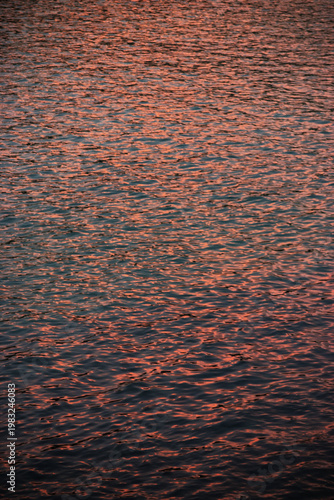 sunset reflection in water