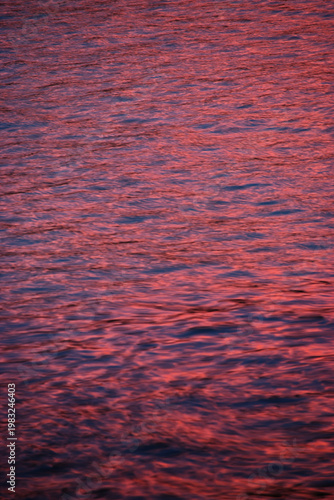 sunset reflection in water