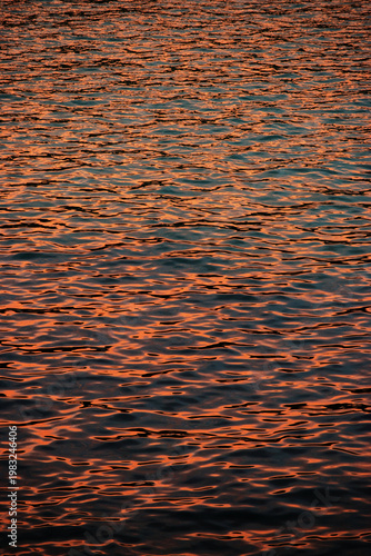 sunset reflection in water