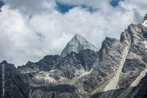 Bipenggou Scenic Area, Lixian County, Aba Tibetan and Qiang Autonomous Prefecture, Sichuan Province, China.