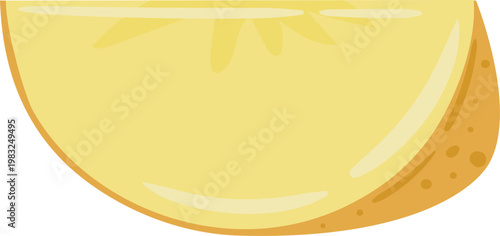 Lemon slice providing a sour and refreshing taste