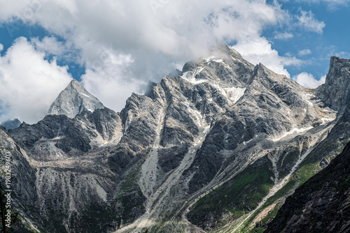 Bipenggou Scenic Area, Lixian County, Aba Tibetan and Qiang Autonomous Prefecture, Sichuan Province, China.
