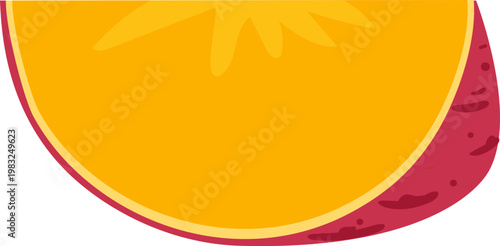 Mango slice presenting sweet pulp, healthy nutrition, and refreshing tropical flavor