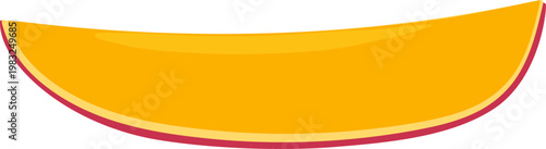 Bright yellow mango slice representing healthy eating and summer freshness