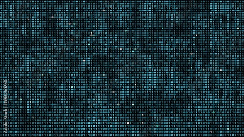 Digital Binary Code Wall Animation 4K