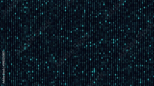 Digital Binary Code Wall Technology Background 4K Animation