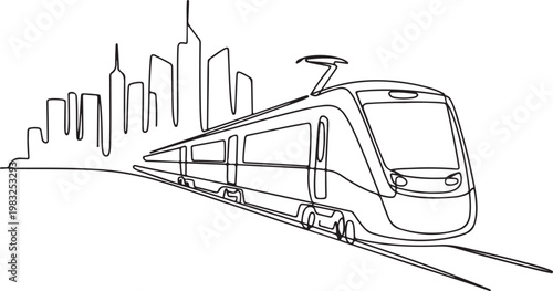 Elegant continuous line art illustration depicting a peaceful bedroom interior, emphasizing minimalist design and contemporary style for serene living spaces and modern home decor