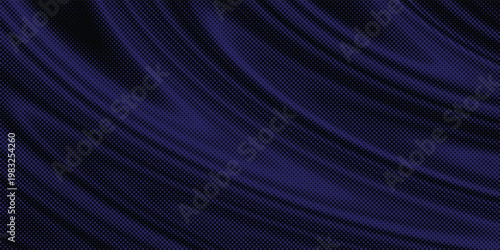 Elegant background with dark navy blue tech halftone dot patterns, creative background