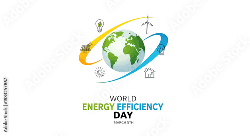 World Energy Efficiency Day Logo Design.