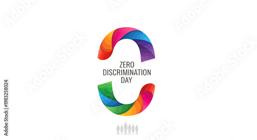 Zero Discrimination Day awareness symbol.