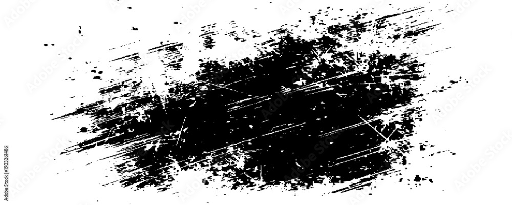 Obraz premium Vector brush stroke decorative grunge design banner background.