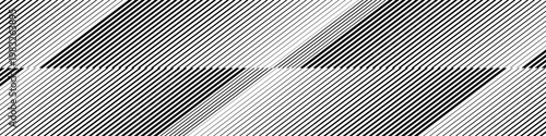 Doppler effect vector wallpapper. Gradation lines pattern. Gradient striped halftone texture background. Repeating fading black white parallel lines backdrop 10 eps