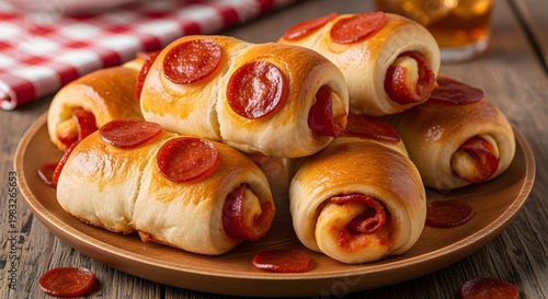 A plate of iconic West Virginia pepperoni rolls.