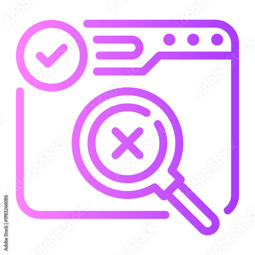 search engine gradient icon