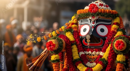 Vibrant Festival Costume Cultural Dance Performance.